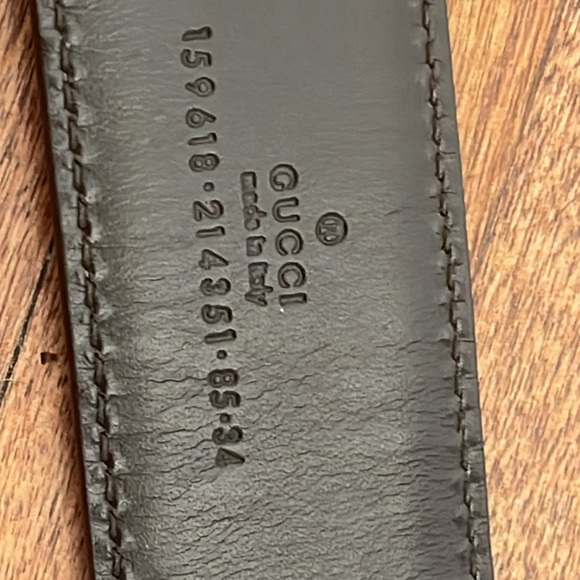 Authentic Gucci Bordeaux leather belt RARE belt - Picture 3 of 5